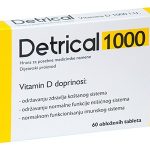 Detrical 1000 IJ – vitamin D3 za imunitet, kosti i mišiće Kratak opis